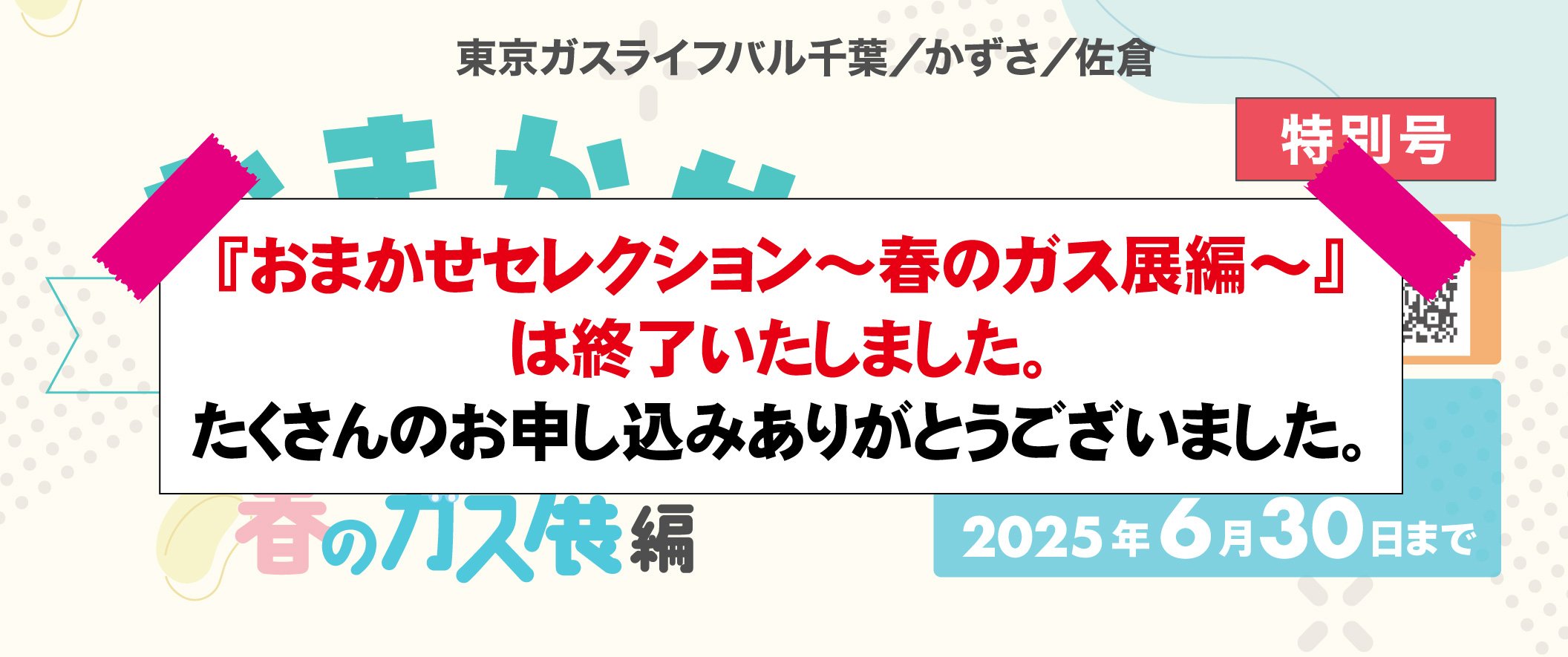 <!-- <p>おまかせセレクション~春のガス展編~</p> -->