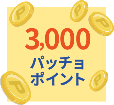 3,000パッチョポイント